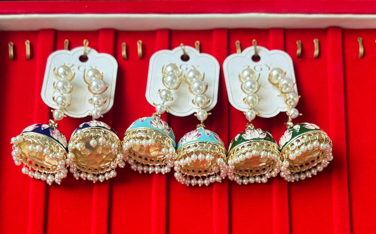 Lotus Jhumka