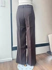 Women’s High-Waisted Leg Pants –, Soft Flowing Fabric