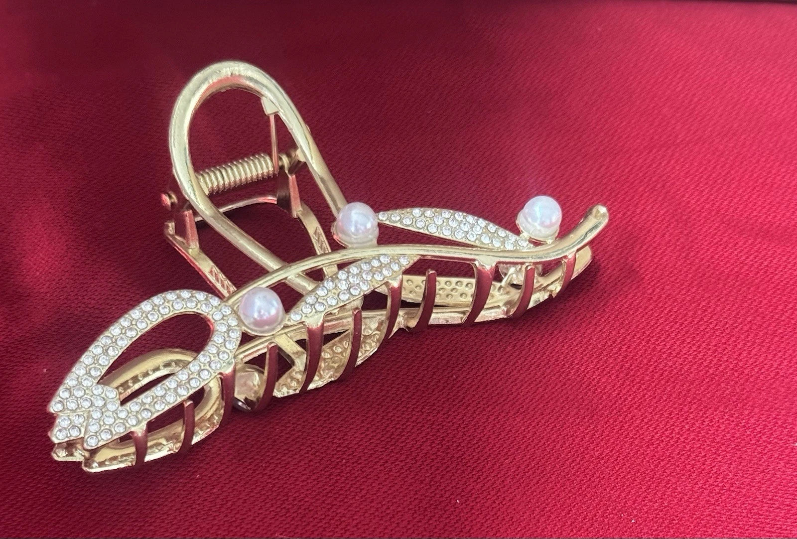 Gold metal hair Clip In Different Design For Long and Strong Hair